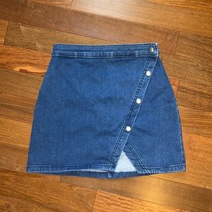 Free People Jean Skirt